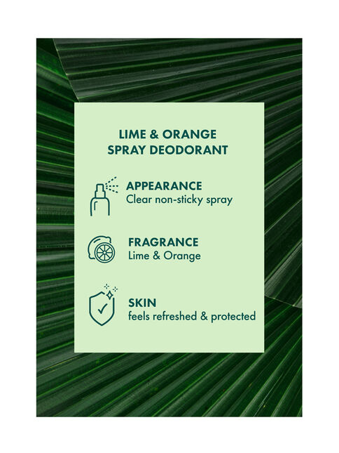 Lime & Orange Spray Deodorant 150ml