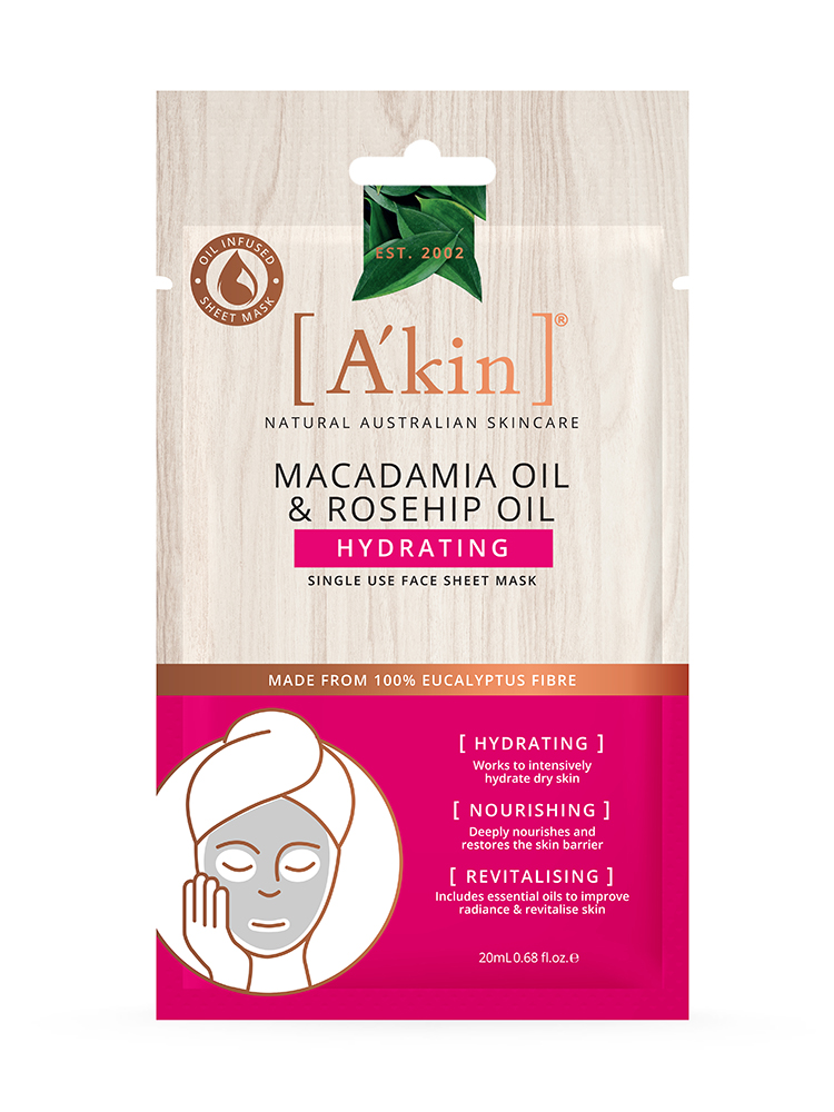 Macadamia Oil & Rosehip Oil Hydrating Face Sheet Mask