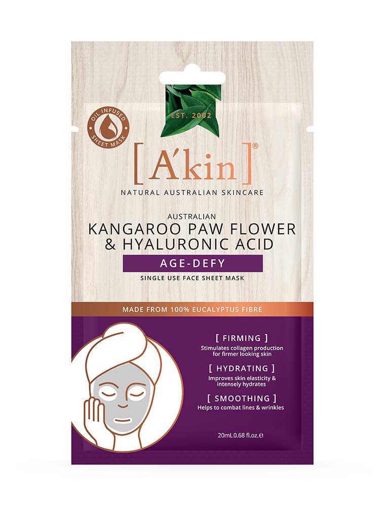 Australian Kangaroo Paw Flower & Hyaluronic Acid Age-Defy Face Sheet Mask